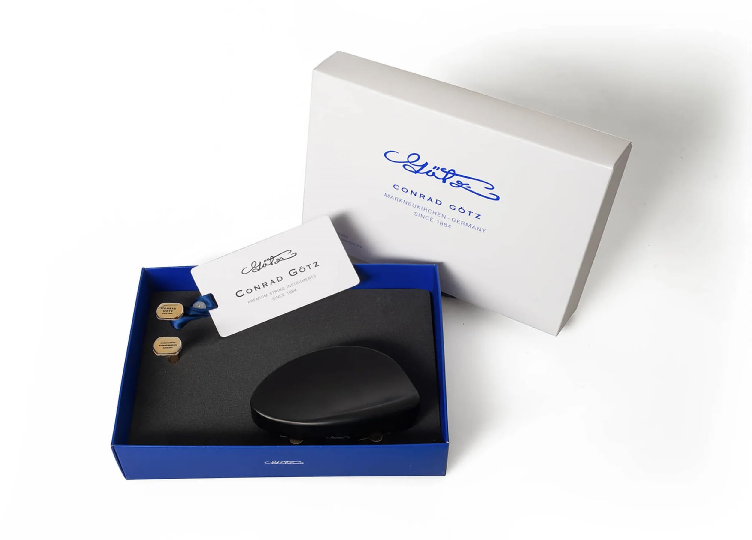 Conrad Götz, ZK-700G, YSA Mentonnière originale pour violon 4/4, ébène