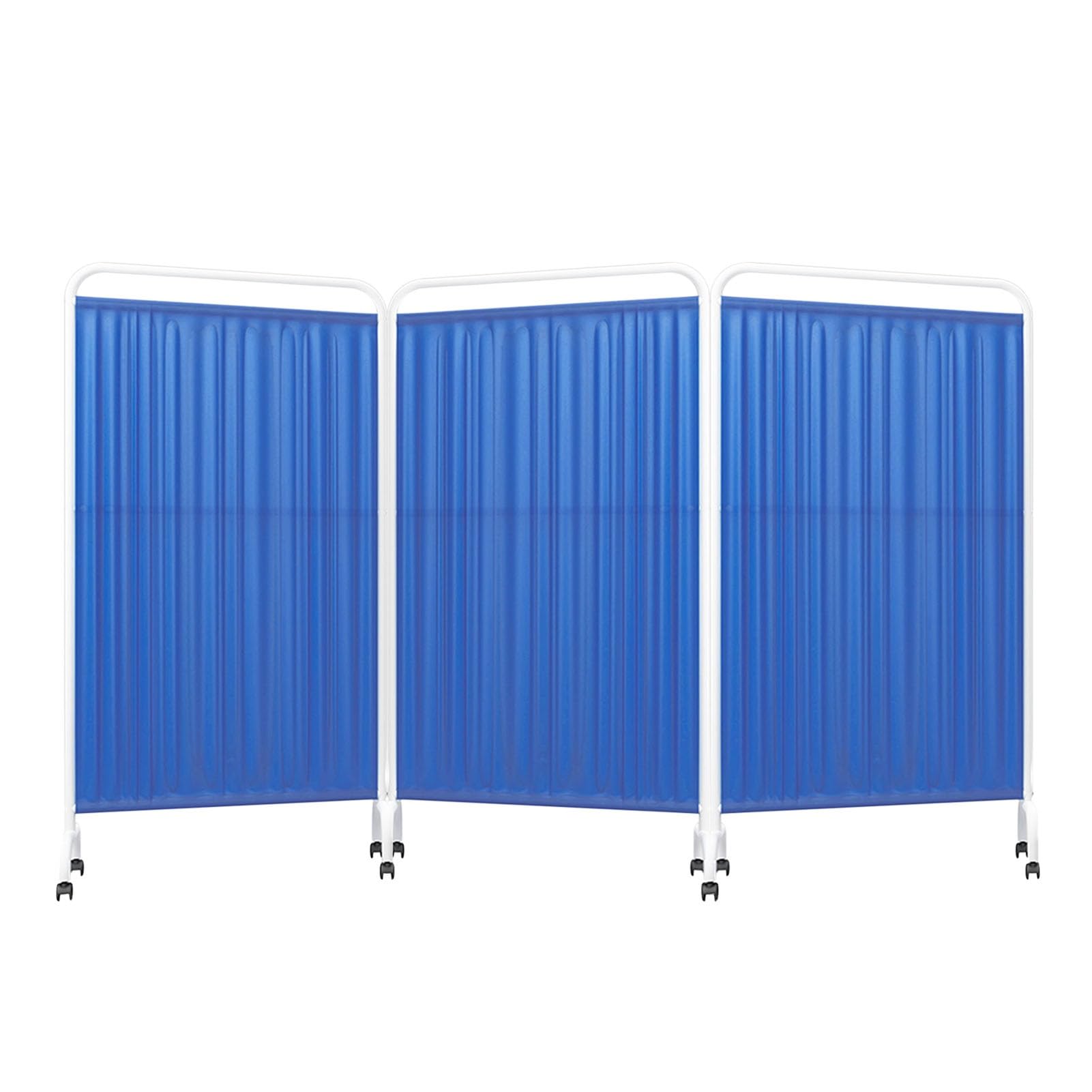 Générique Paravent sur Pied, séparateur de pièce Pliable, cloison de Porte Verticale de 1 à 5 Panneaux, Conception à roulettes pivotantes, Pliable en Forme L/C/V/W (Couleur 5, 3 Panneaux)