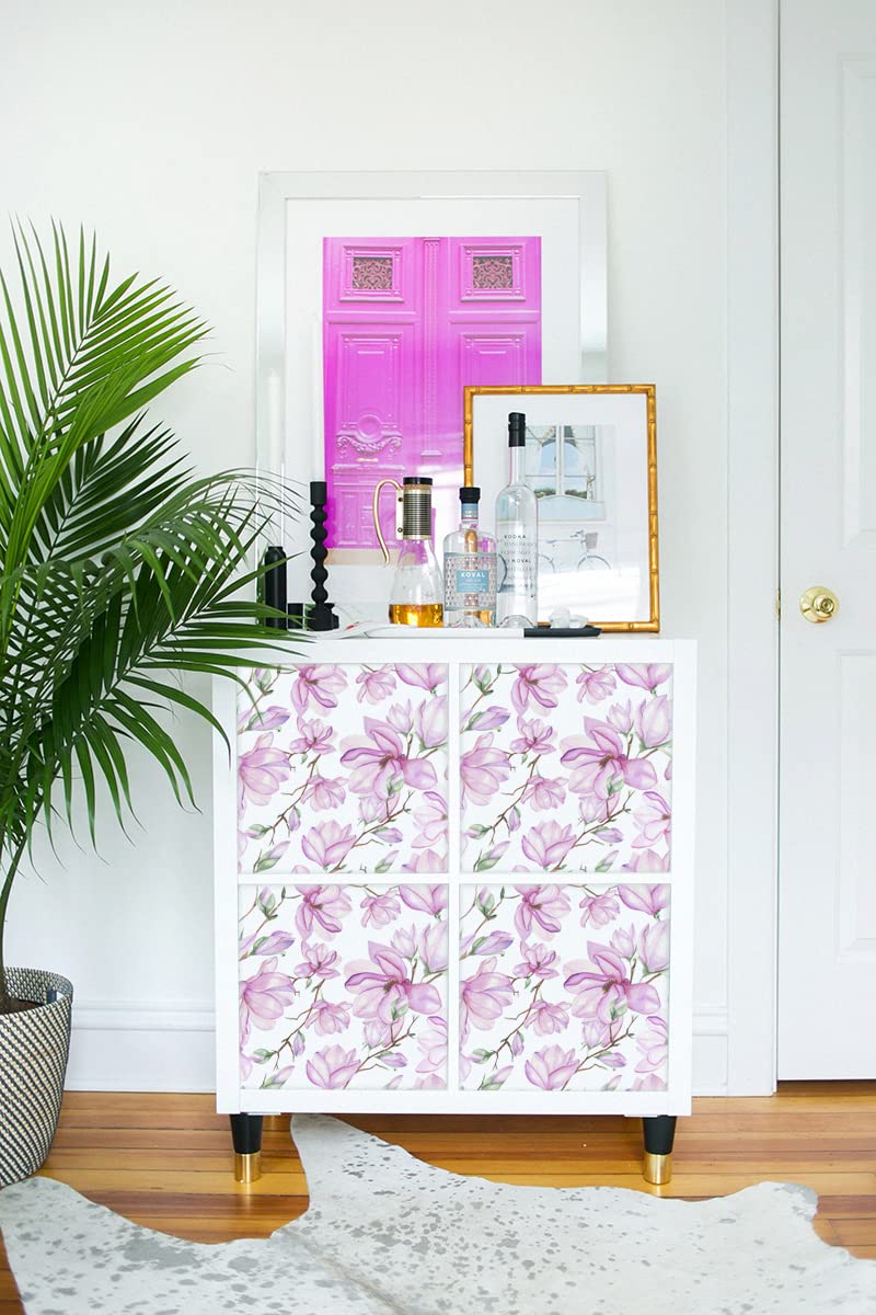 Autocollant Kallax sticker meuble étagère adhésif Magnolia 4x