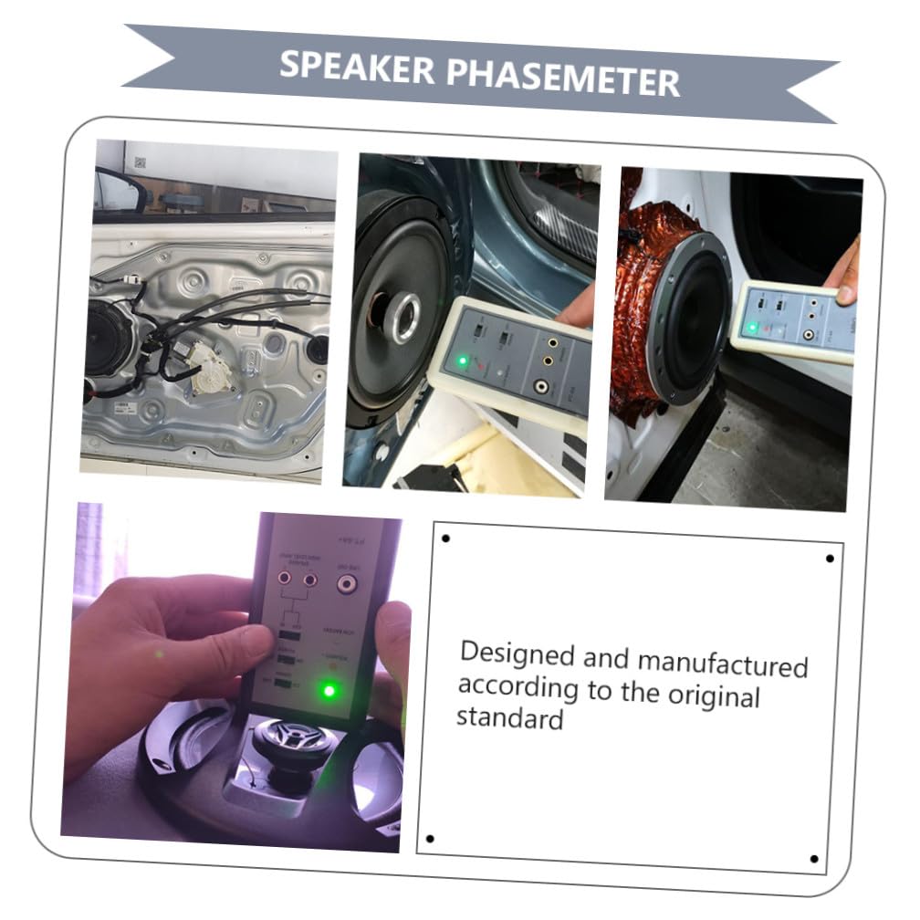 Cabilock 2 Piezas Probador de Polaridad y Fase para Altavoces de Audio Automotriz Medidor de Fase Portátil para Sistemas de Sonido Coches Tester de Polaridad para Subwoofer y Tweeter