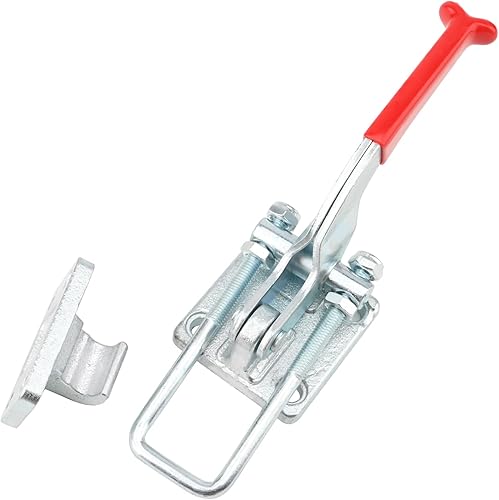 Miniatura 3 de HOIGON CH-40370 - Abrazadera de pestillo resistente con gancho en U de 4000 libras, abrazadera de acción de acero fundido ajustable con perno en U