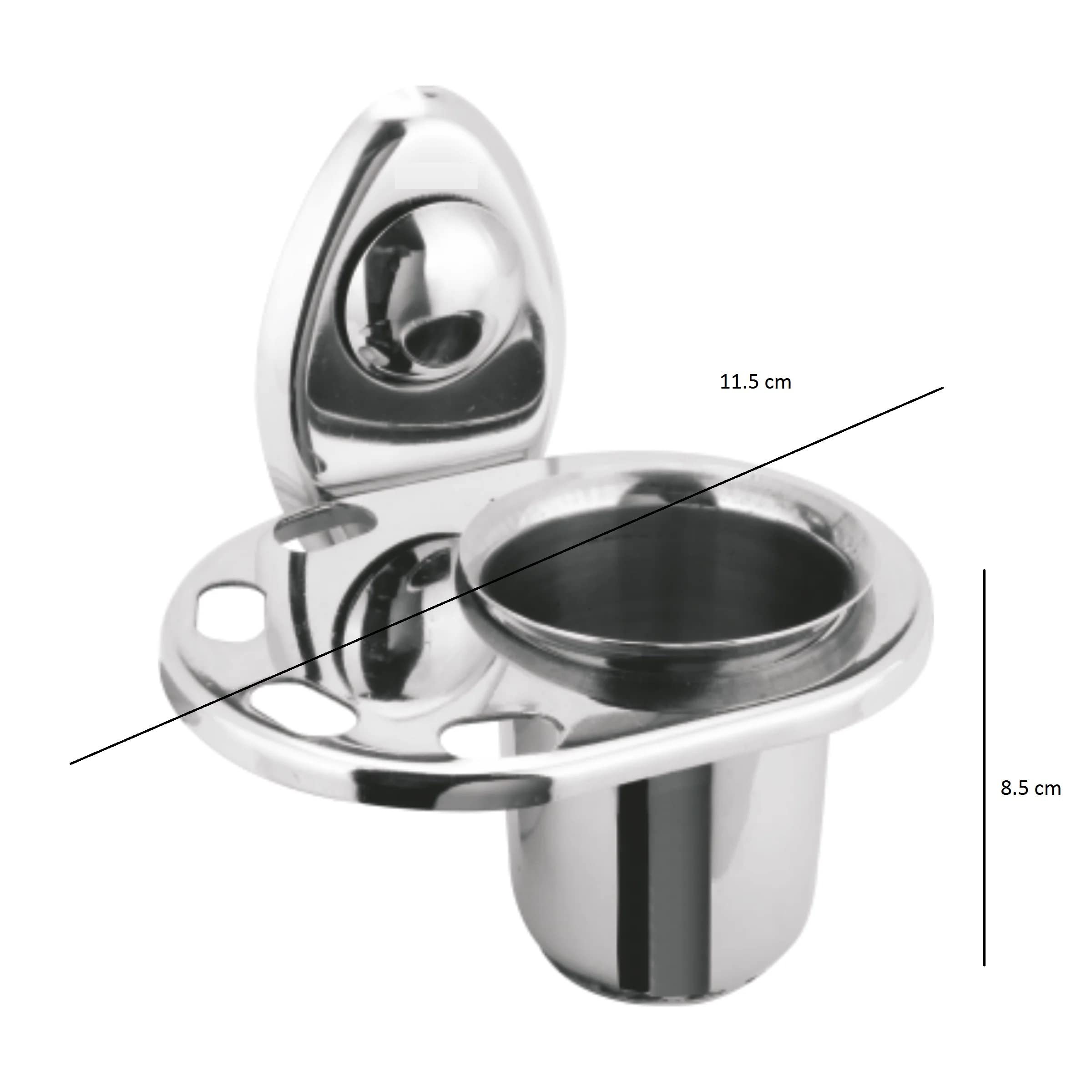 Dynore Stainless Steel Bathroom Tumbler Holder/Toothbrush Holder/Toothpaste Holder Bathroom Accessories - Image 3 thumbnail