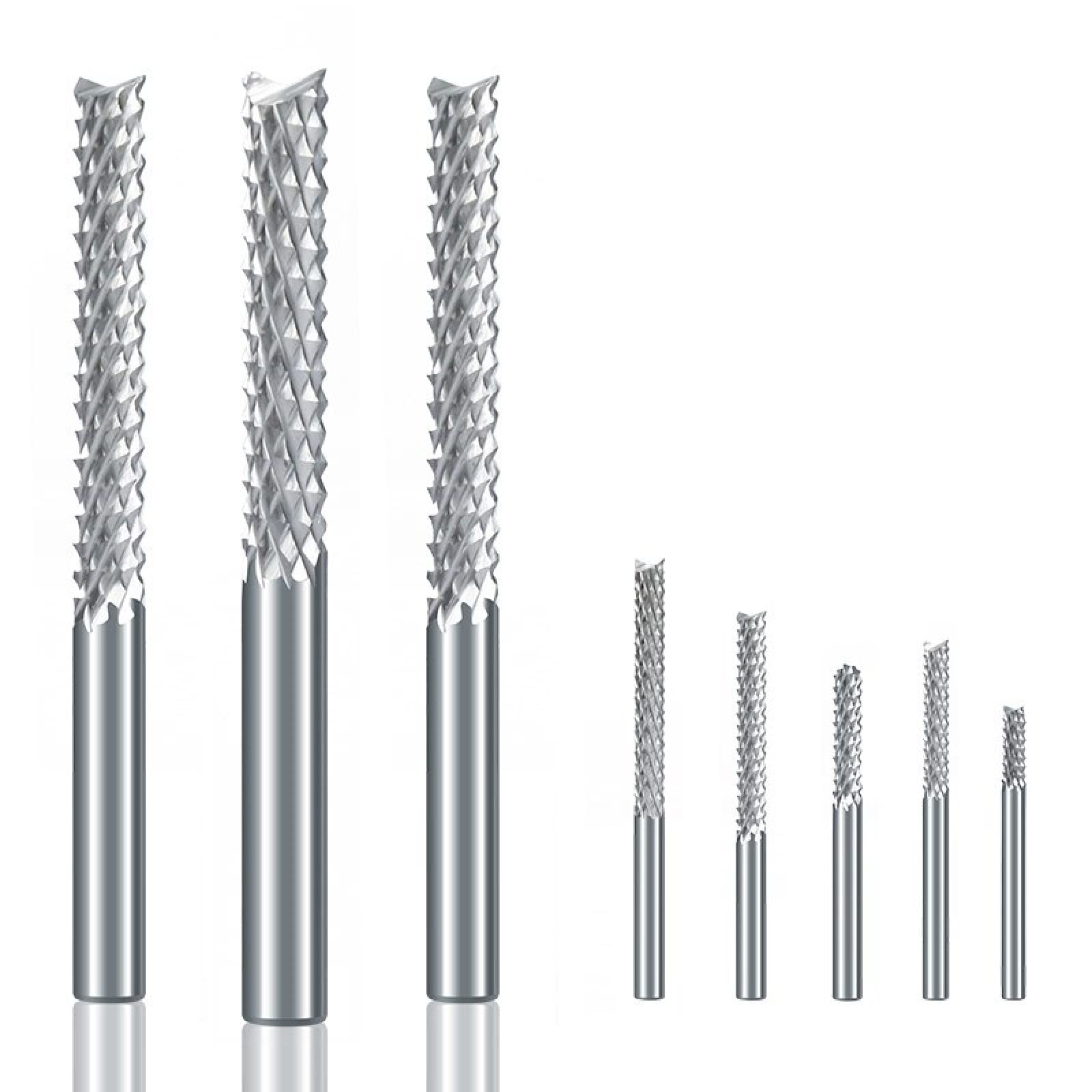 Zestaw wierteł, Frez trzpieniowy do kukurydzy Frez CNC Frez do PCB(10x55x100l)
