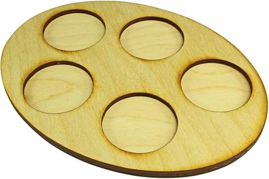LITKO 5-Figure 40mm Oval Squad Tray | Compatible with Warhammer 40K