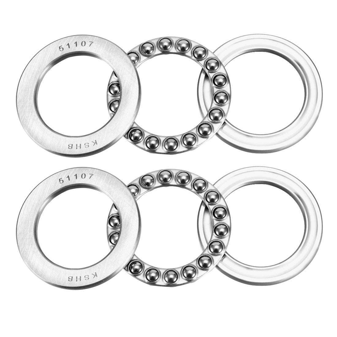 INVENTO 2Pcs 51107 30mm Axial Thrust Ball Bearing 35x52x12mm Single Direction carbon steel ball bearing (B09M1QSGFM) Amazon Price History, Amazon Price Tracker