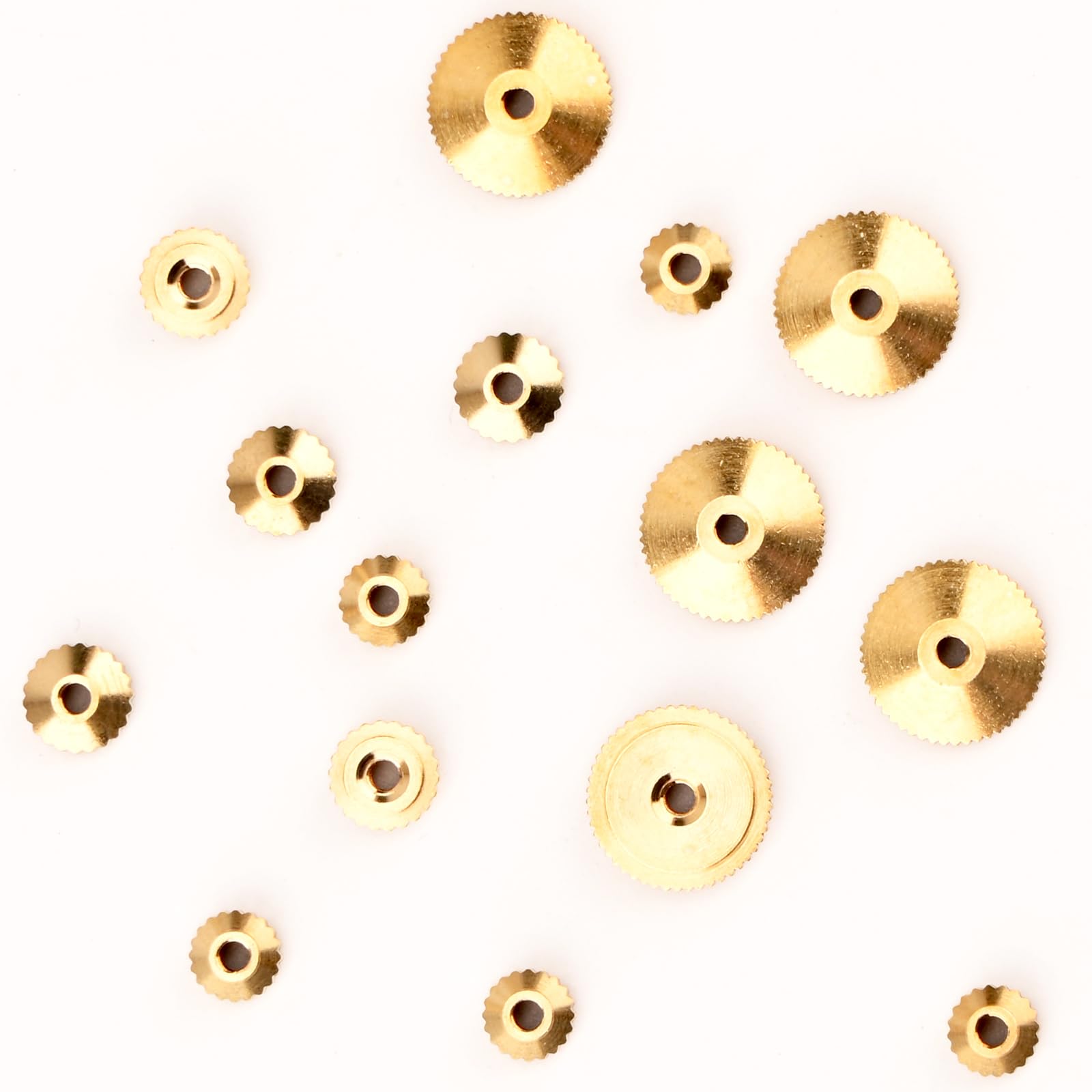 View 1 of 15 Pcs Brass Clock Hand Nut Assortment 5/6/10mm OD for Grandfather Wall Mantel Clock Parts Smooth Timekeeping