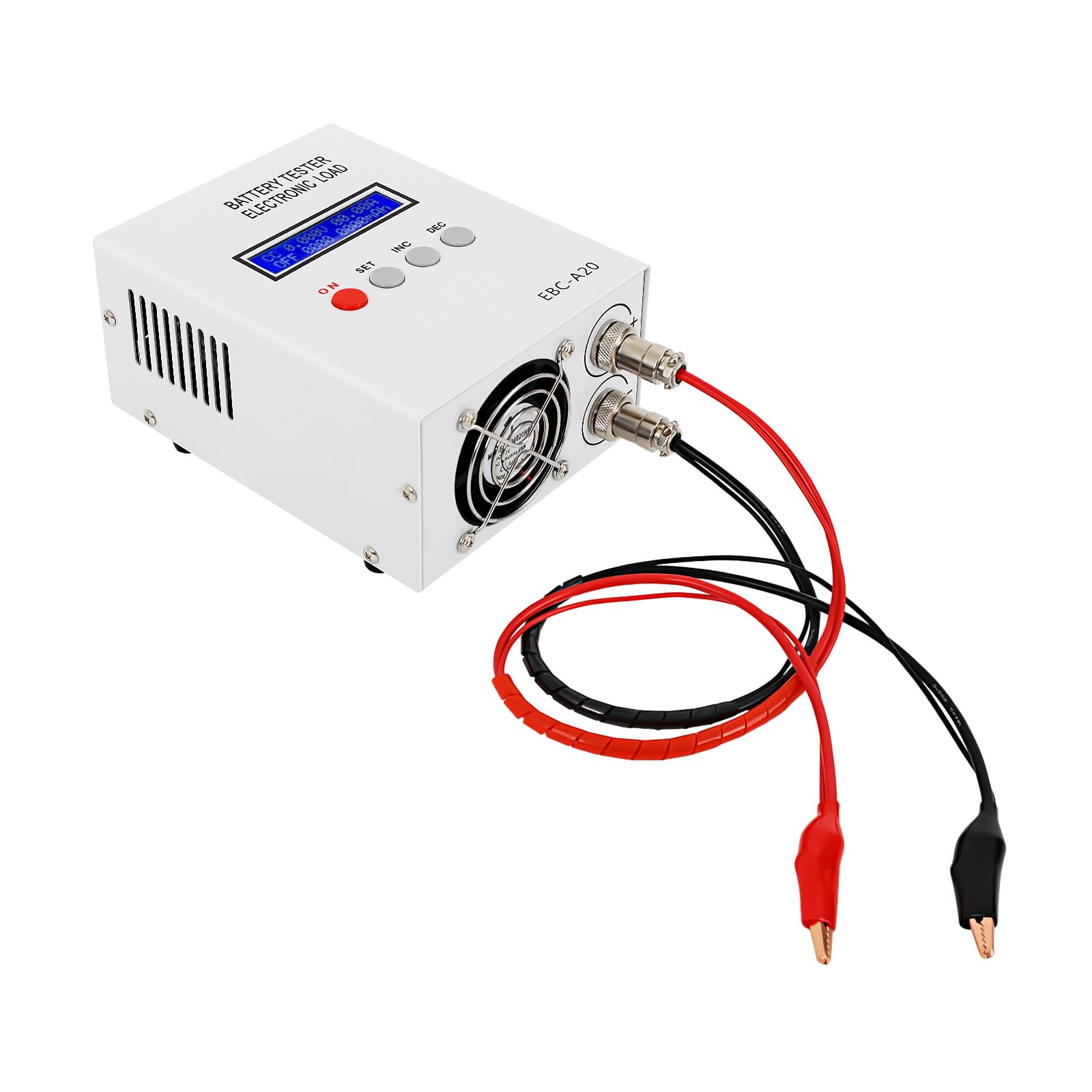 Batteriekapazitätstester Lithium, EBC-A20 Blei Säure Tester Batterie mit 3 Arbeitsmodi, 5A Ladung 20A Entladung Batterietester mit LCD für Lithium PB Batterien