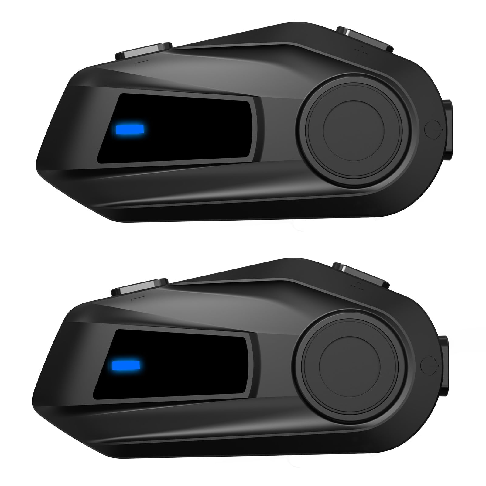 BT-S6 Intercom Moto Duo pour 2 Casques - Bluetooth 5.3, Microphones Souple et Rigide, Partage de Musique, Portée de 1000m - pour Communication Intercom de Casque (2xBT-S6)