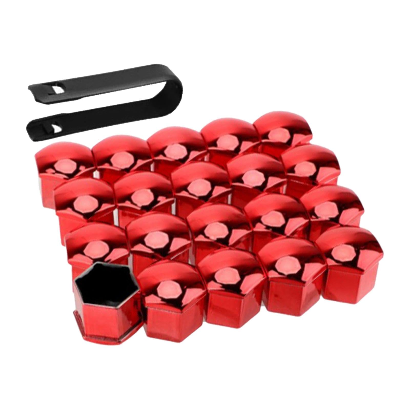 Copridadi per ruote, 20 pezzi 19mm Copridadi per pneumatici per auto Coprivite per mozzo automatico Cerchioni per bulloni Protezione esterna per auto Veicolo tutte le viti da 19 mm(Nero
