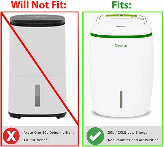 4 Pack HEPA Filter Compatible with MeacoDry Arete One, HEPA Filter Compatible with Meaco Low Energy Dehumidifier and Air Purifier, Enhanced Air Quality HEPA Filters,HEPA Replacemt (218 * 157 * 10mm)