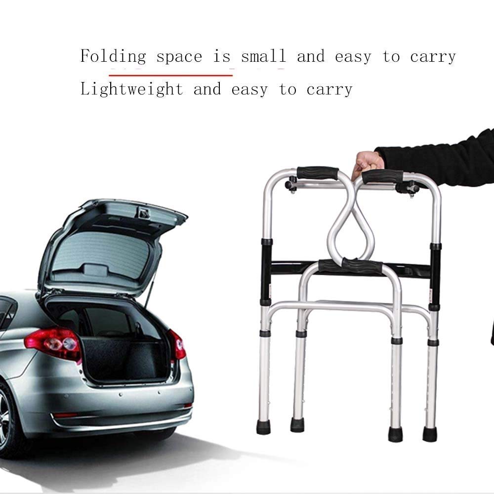 Walker, Rollator Walker Składana rama spacerowa dla seniorów, z kółkami Lekki aluminiowy chodzik Regulowana wysokość: 30,8 "-38,4" little surprise