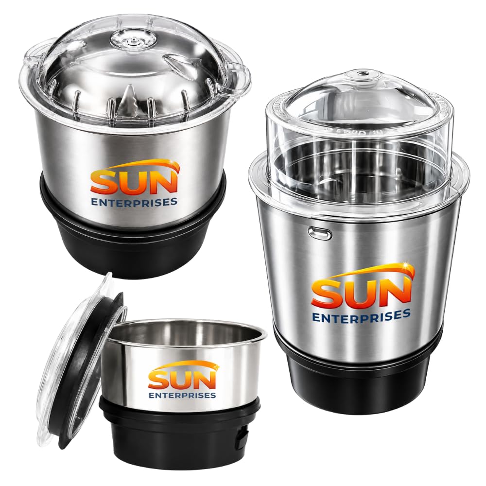 Chutney Jars for Mixer Grinders - 3 Pack -1 Chutney Jars for Mixer Grinders - 3 Pack -1