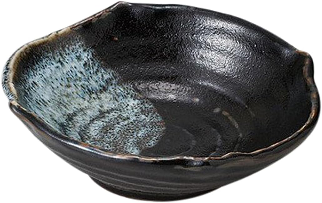 せともの本舗 Set of 10 Karatsu Unofu Medium Bowl, 6.5 x 5.6 x 1.0 inches (16.5 x 14.2 x 5 cm), 14.2 oz (420 g), For Restaurants, Inn, Japanese Tableware, Restaurant, Commercial Use,