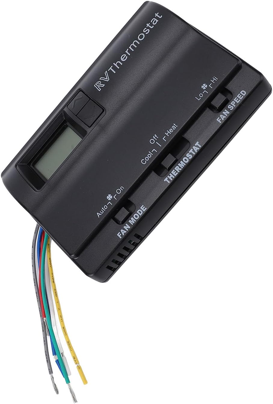 Cryfokt RV Digital Thermostat Heat, 83303862 3 Adjustment Modes Wall Mounted Replacement T Stat with Wiring Instructions, ABS Shell Material Heat Cool T Stat