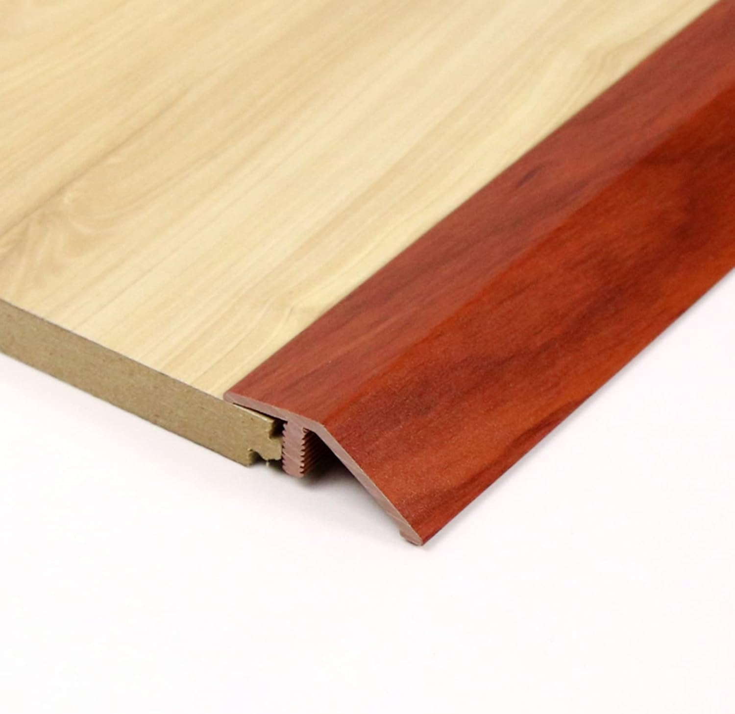 BEINME Door Transition Strip Threshold Cover,Wood to Tile PVC Floor Divider Strip,35 inch/40 inch/50 inch/55 inch Long (Color:Red,Size:120cm/47)