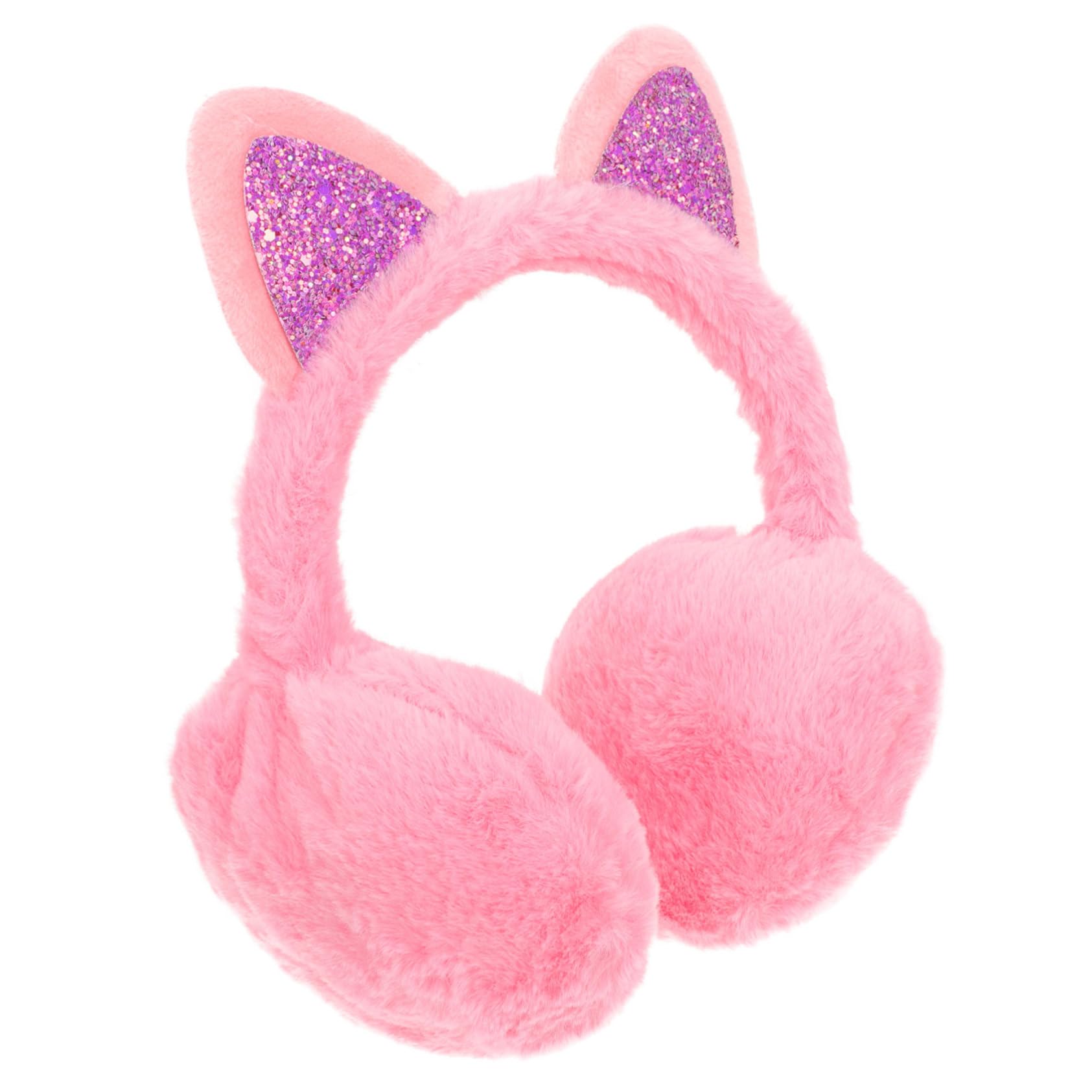 ROMISBABA Cute Cat Ear Earmuffs for Winter Comfortable Ear Covers for Heat Protection Stylish Outdoor Ear Warmers Portable Ear