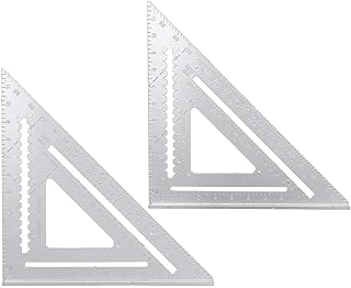 ZOYOSI 12inch Aluminum Alloy Right Angle Triangle Ruler Protractor Framing Measuring Tools
