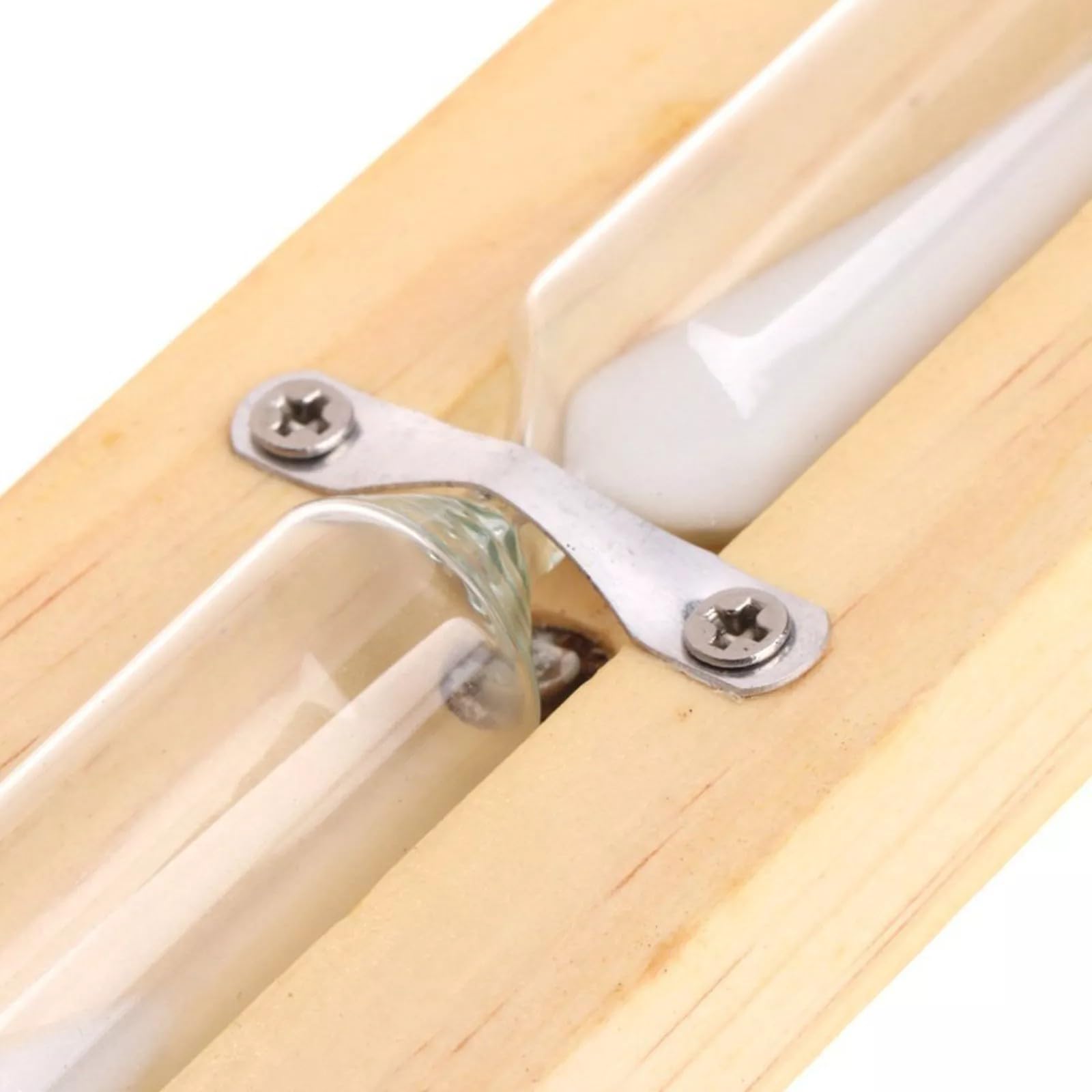 Sablier de sauna en bois de 15 minutes – Horloge murale rotative résistante à la chaleur (rose)