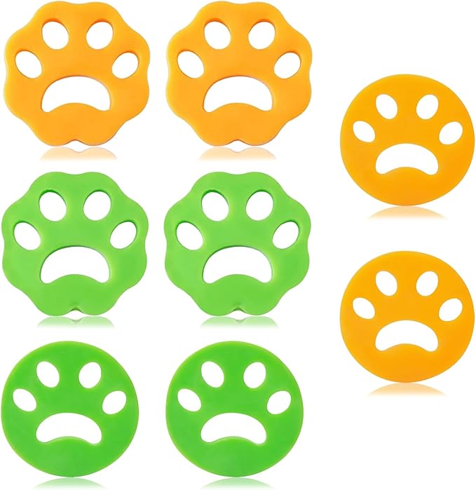 Tierhaarentferner Waschmaschine, 8 Stück Haarfänger Waschmaschine Silikon Hundehaare Waschmaschine Wiederverwendbarer Pet Hair Remover für Hundehaar Katzenhaar und alle Haustiere