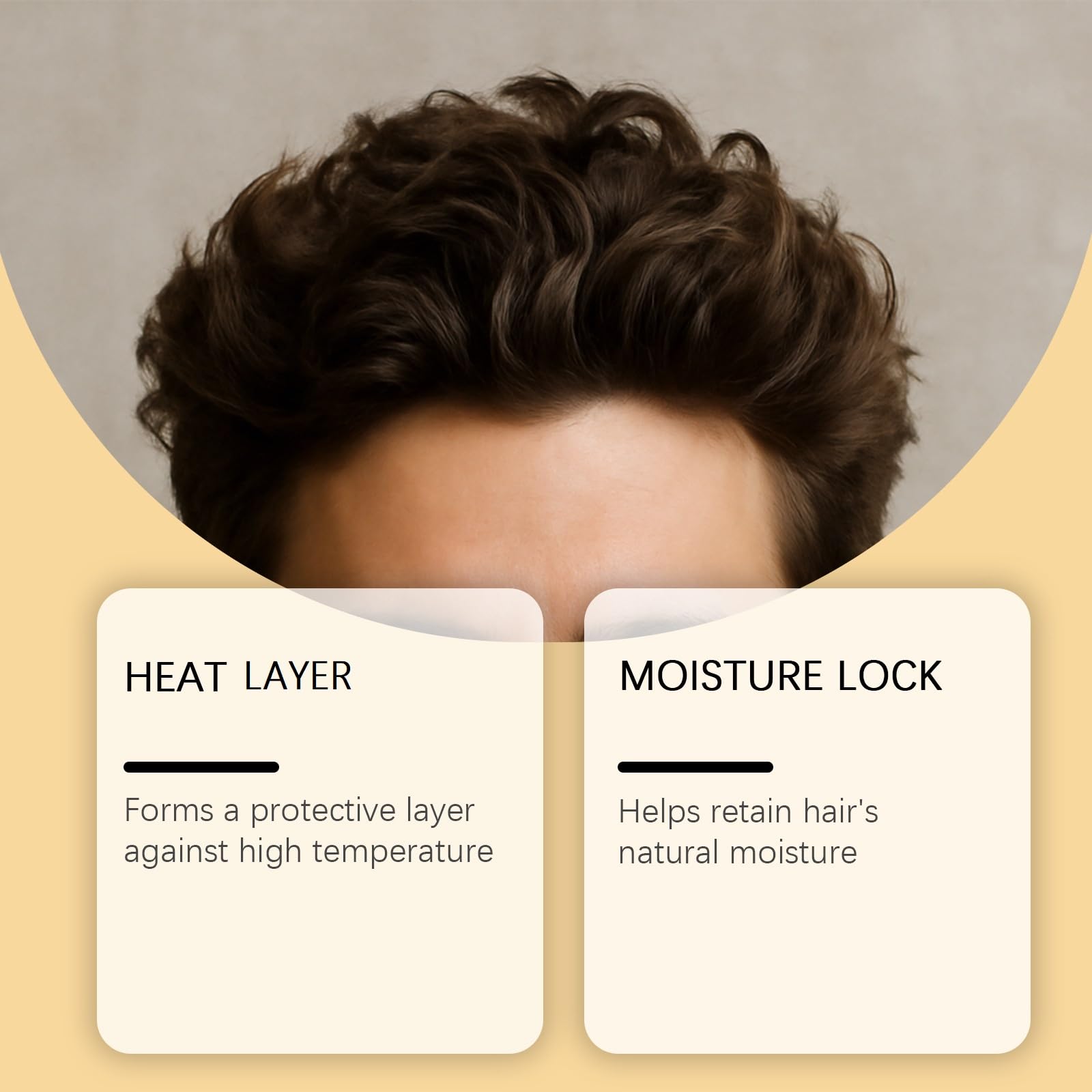 Spray termoprotettivo per capelli all'olio di Argan, Spray anticrespo all'olio marocchino, Termoprotettivo riparatore per capelli lisci, Controllo idratante anticrespo per capelli secchi (6pcs)