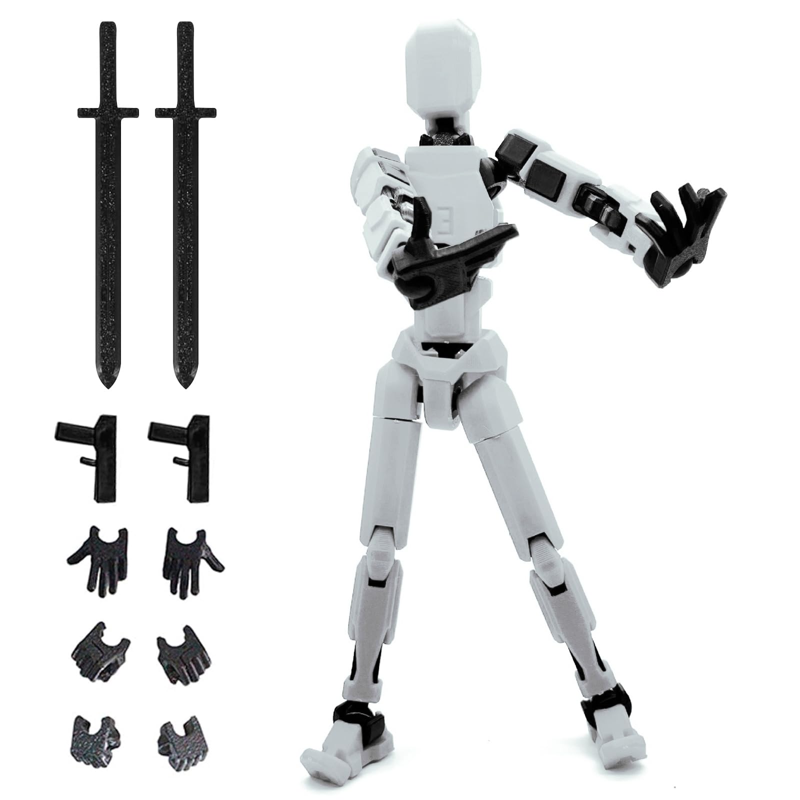 ARIEL-GXR Lucky 13 Action Figures, Multi-Jointed Movable Robot,T13