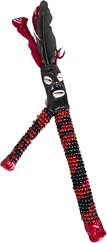 Garabato De Elegua 12"  Garabato De Guayaba De Elegua 12"  Elegua Resguardo Con Cuentas Caracoles Y Plumas