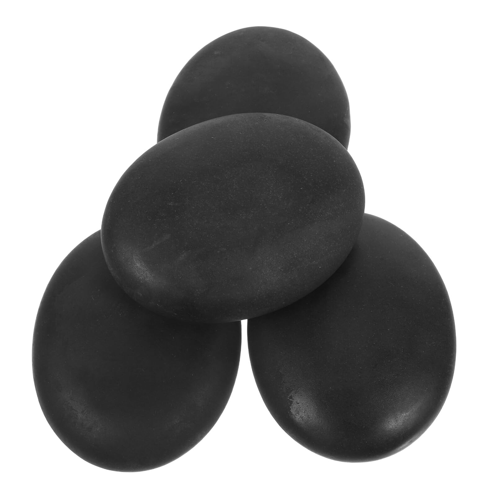 Homoyoyo 4piezas Piedra de Masaje Caliente Negra de Kit de Piedras de Basalto para Spa Hogar y Salón de Belleza Herramientas de Masaje Terapéutico para Pies y Cuello