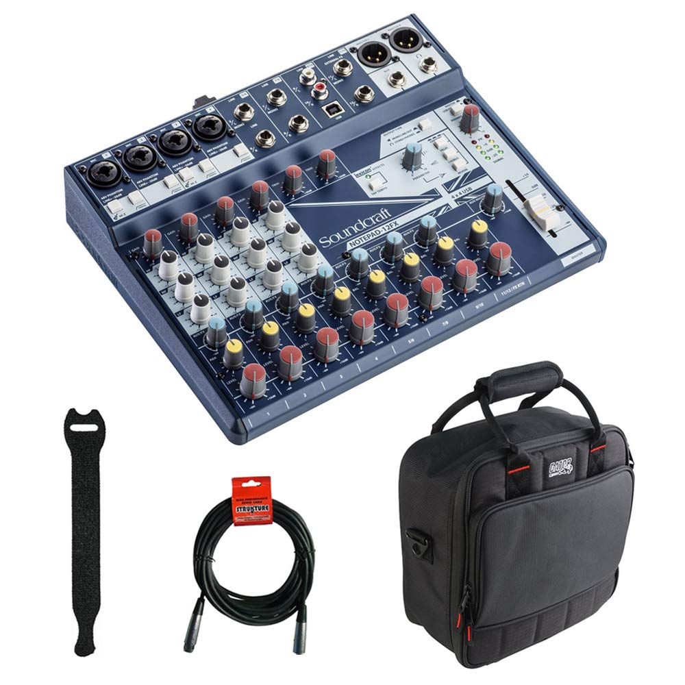 Amazon.com: Soundcraft Notepad-12FX Consola mezcladora analógica