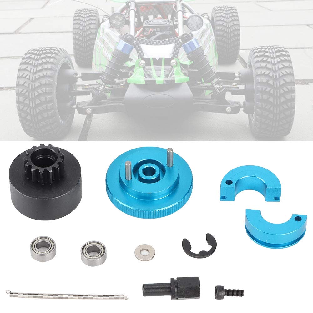 Ensemble d'embrayage de Vitesse RC, Ensemble de variateur d'embrayage de Vitesse de Volant d'inertie 13T 1/10 Ensemble d'embrayage et de roulement RC adapté au Moteur 1:10 RC