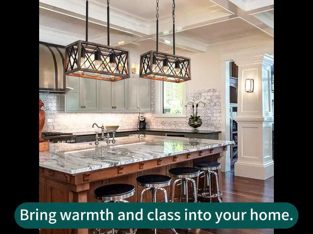 テーブル用品 sold KEESFU 5-Light Dining Room Light Fixture, Farmhouse Kitchen Island