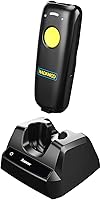 Vista 8 de NADAMOO Escáner de código de barras inalámbrico 1D compatible con Bluetooth, con base de carga, escáner de código de barras USB portátil