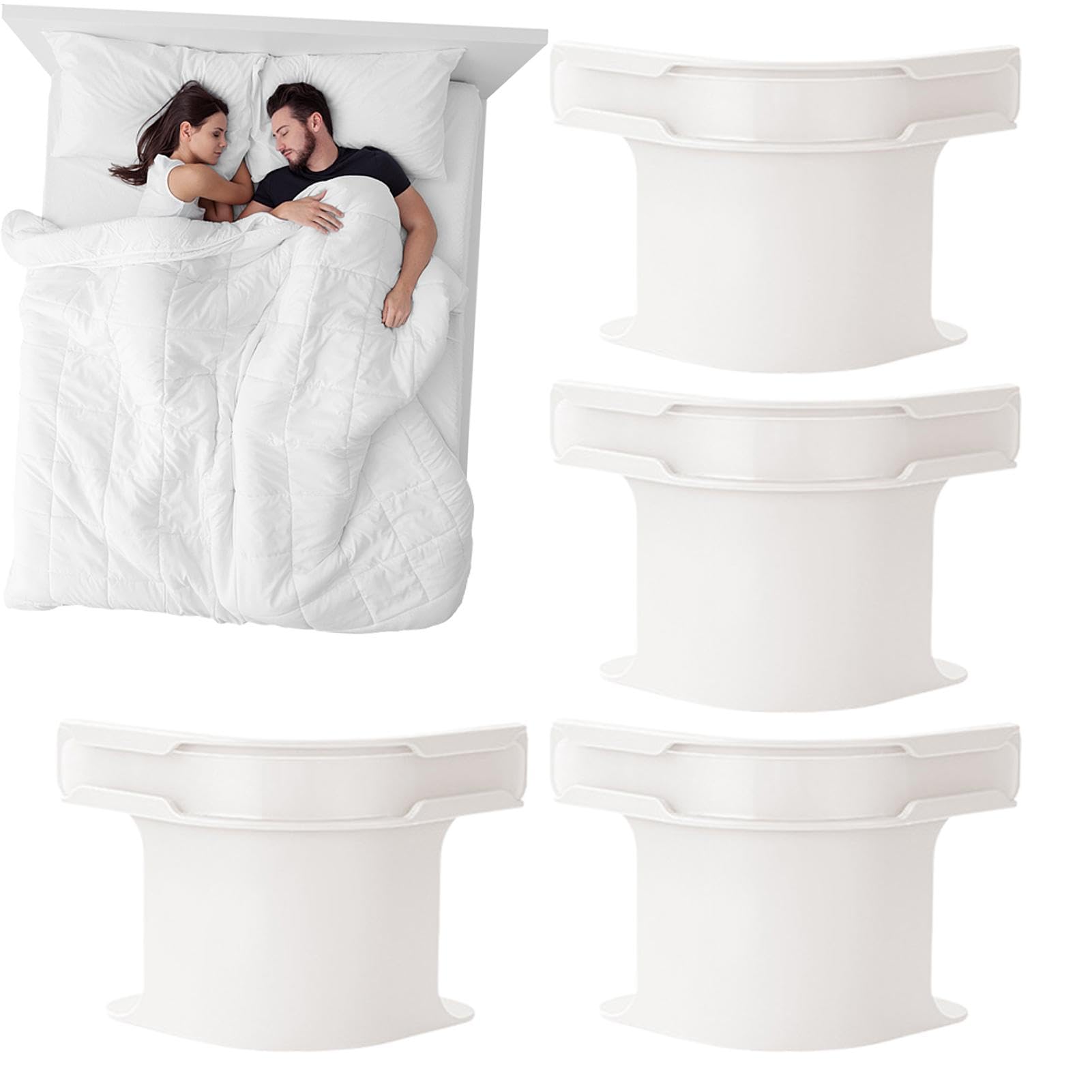 LaBlanc - 4 Pièces Sangles pour Draps de Lit Attache Drap Housse Triangle Attache Matelas élastique Tendeur de Draps Réglable Bretelles Sangle pour Matelas, Blanc LaBlanc - 4 Pièces Sangles pour Draps de Lit Attache Drap Housse Triangle Attache Matelas élastique Tendeur de Draps Réglable Bretelles Sangle pour Matelas, Blanc