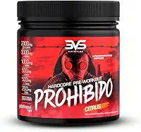 3VS Nutrition Pré Treino Prohibido 360g Sabor Citrus