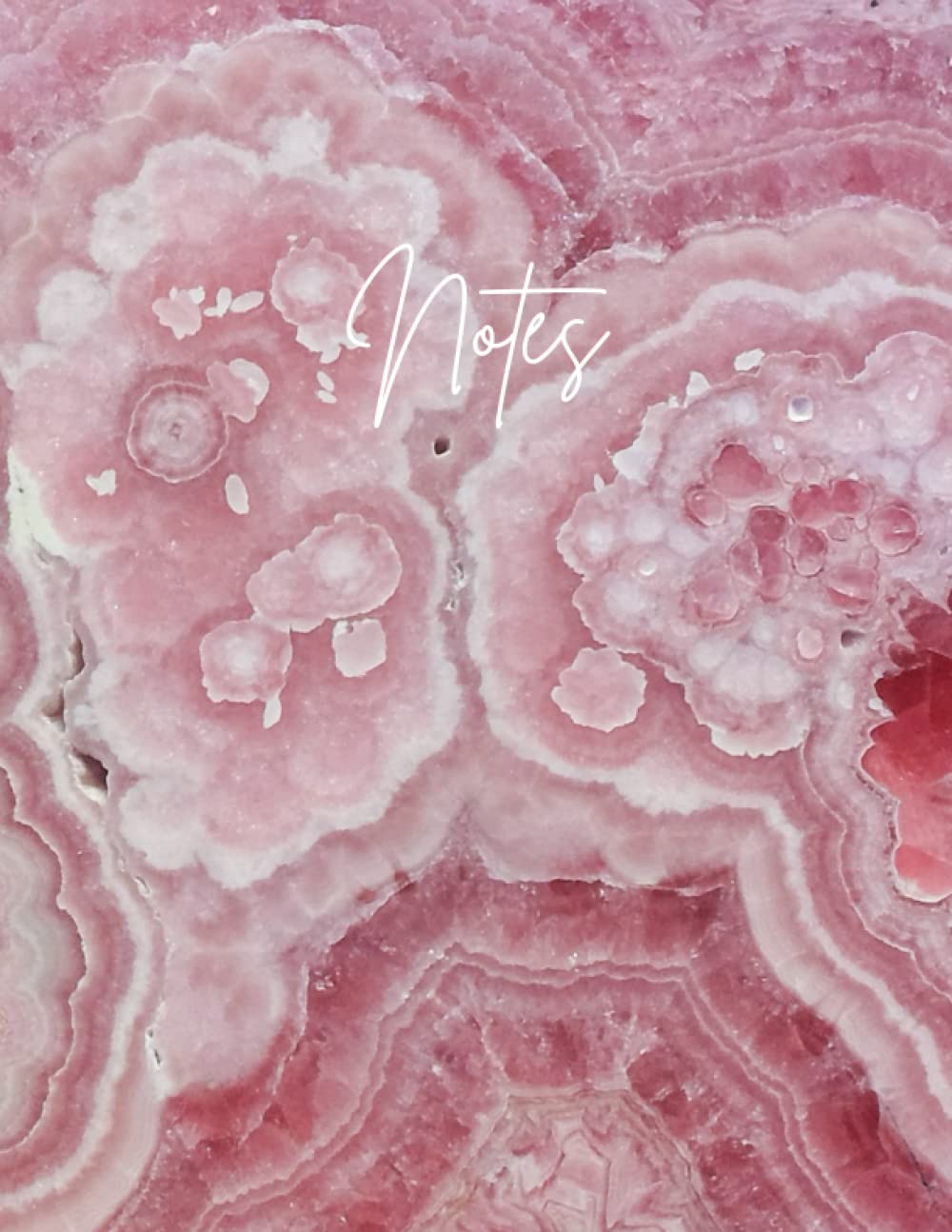 Notebook: Pink Crystal Print Notebook - 100 Pages - 8.5x11 A4