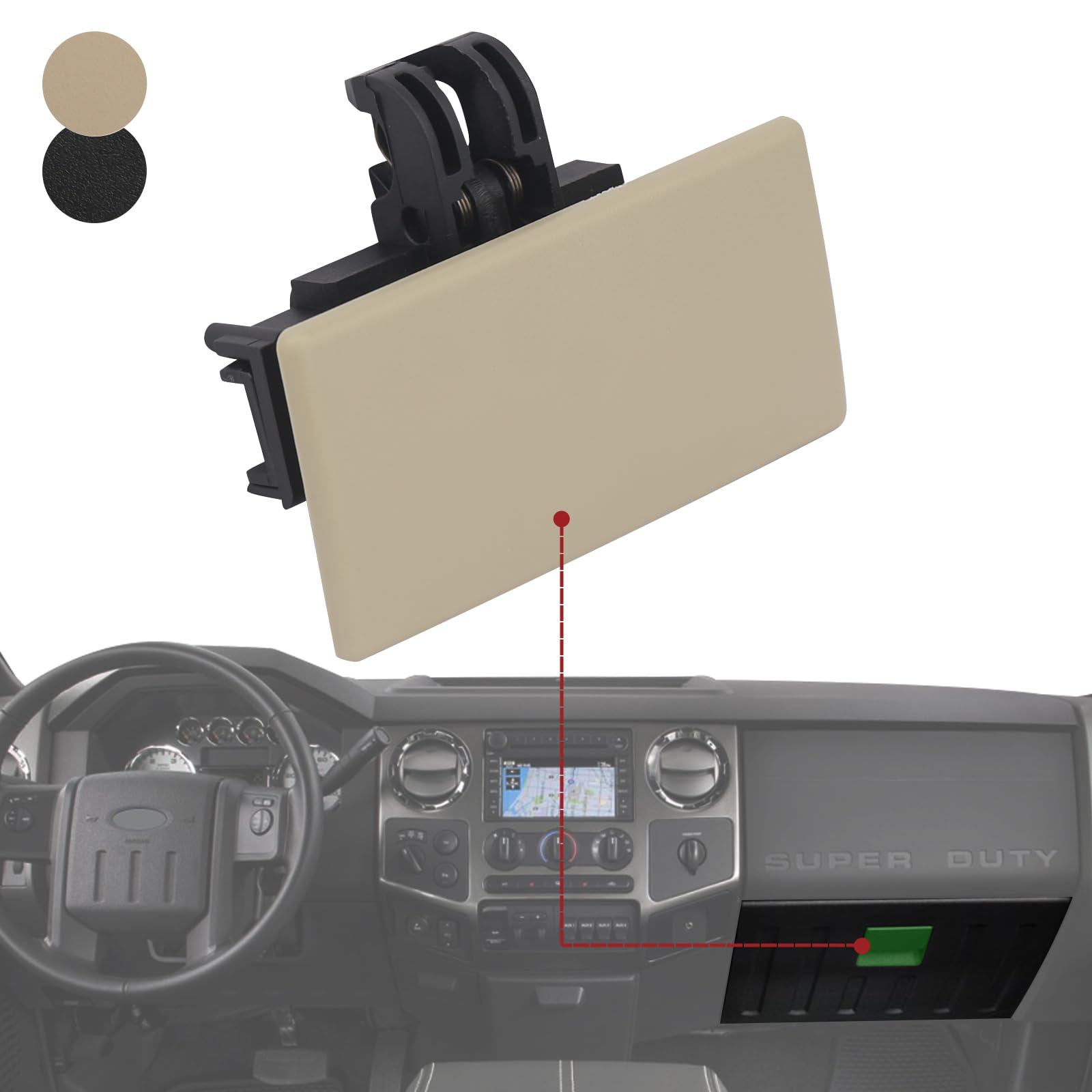 Amazon.com: TQPONLY Glove Box Latch Compartment Handle Compatible