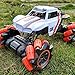 Véhicule RC d'escalade tout-terrain à 4 roues motrices avec rotation à 360 °, voiture de cascade télécommandée à dérive 2,4 G, jouet électrique monstre tout-terrain à grande vitesse avec double moteur