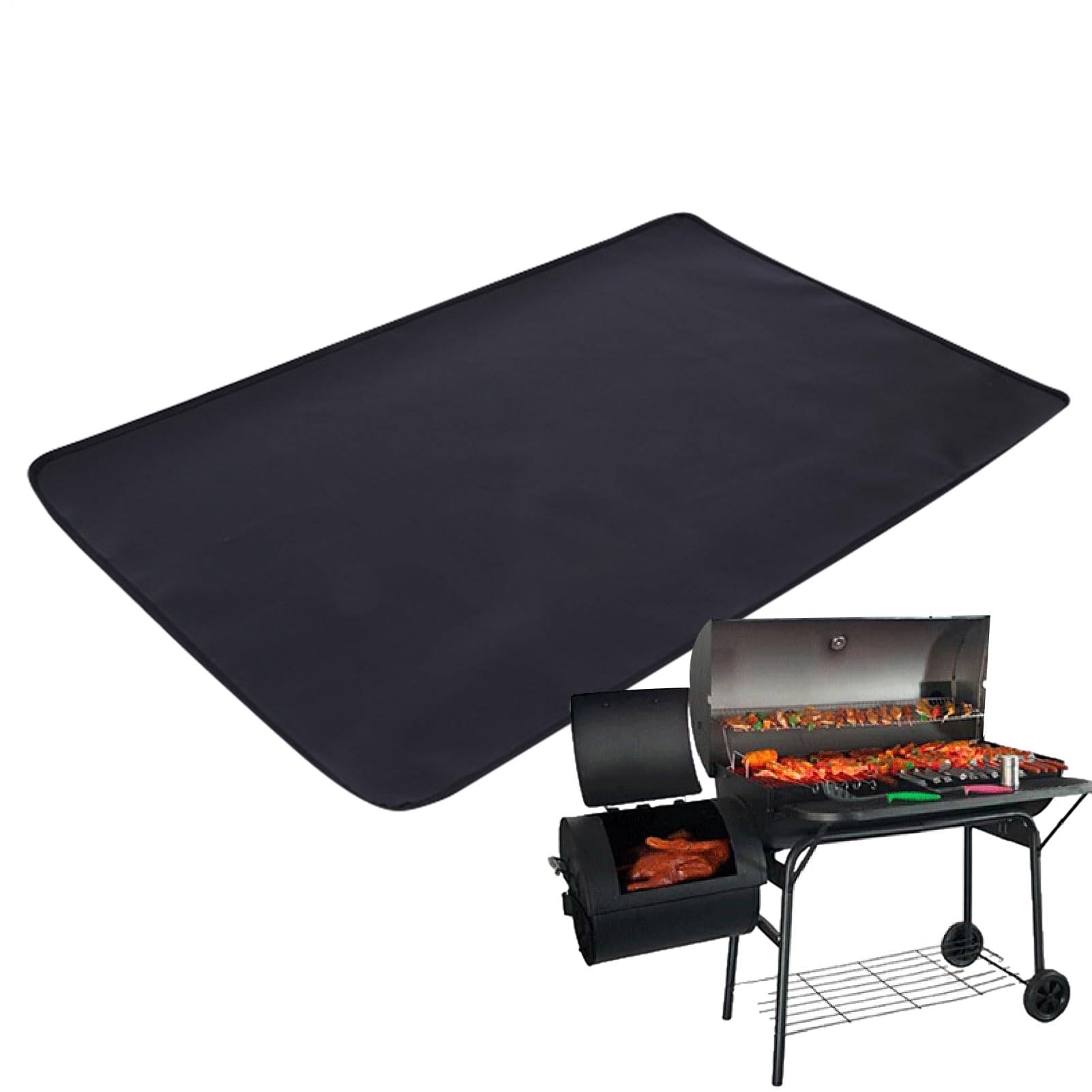 Genérico Tapis de barbecue ignifuge | Housse portable pour barbecue de camping extérieur sur sol, terrasse, jardin, cuisine