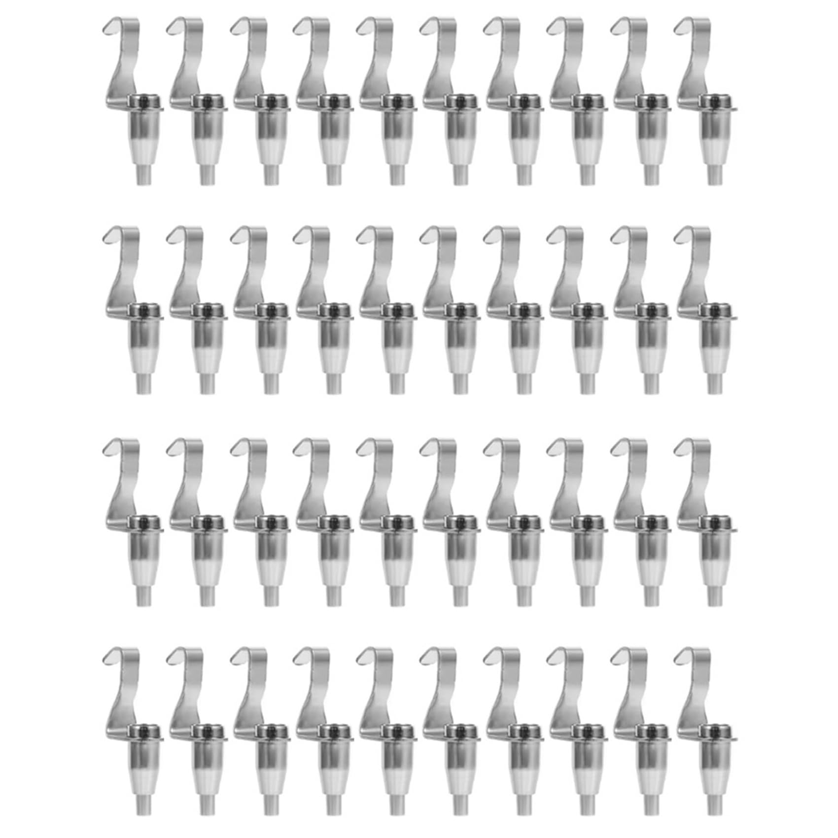 Hndhbfgrt 40X Adjustable Wire Rope Hooks Picture Rail Display Hanging Hooks Hanging System Accessories
