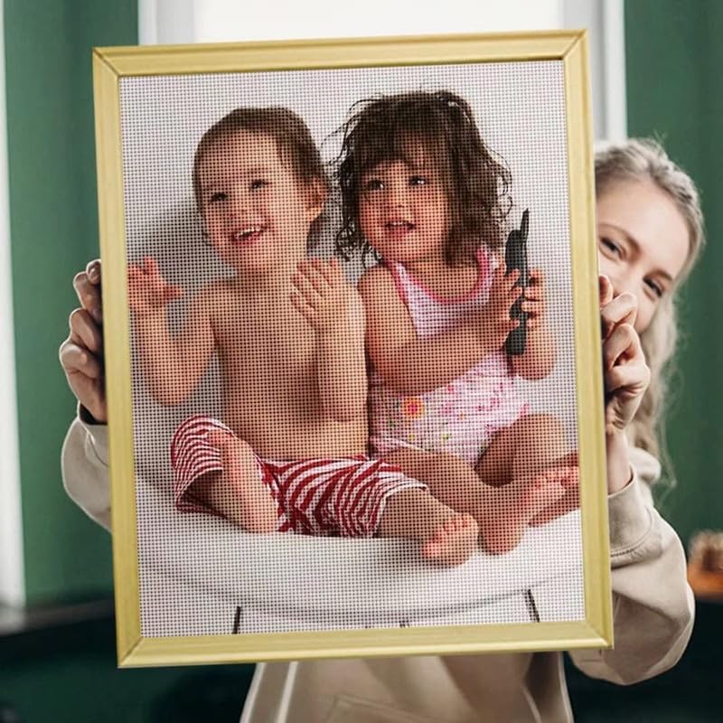 JLANEZ DIY Custom Diamond Painting Personalized Photo Diamond Painting Kit Full Square Round Rhinestone Gifts