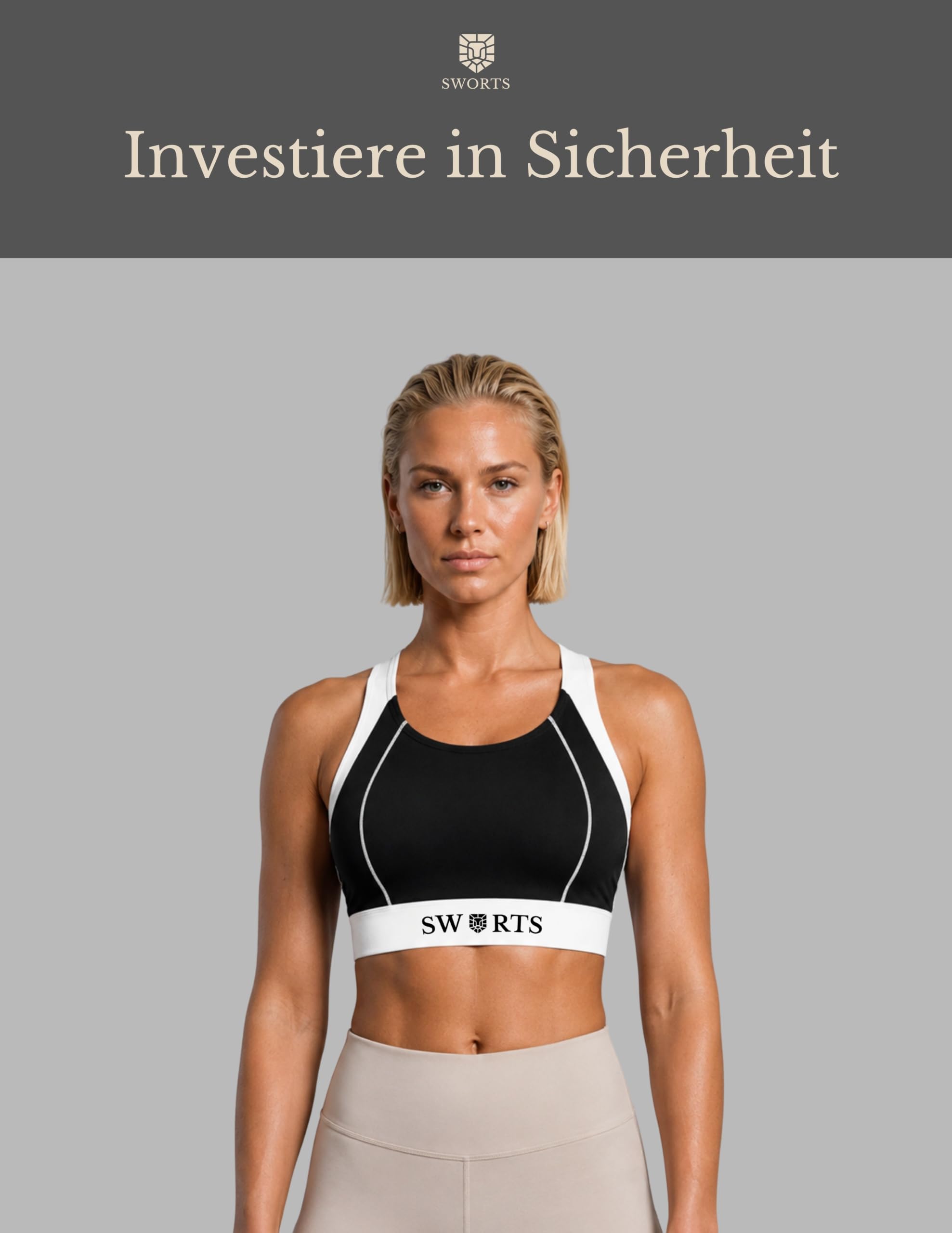 Roar Train Bra I High-Support Laufsport BH mit Pillow Cups