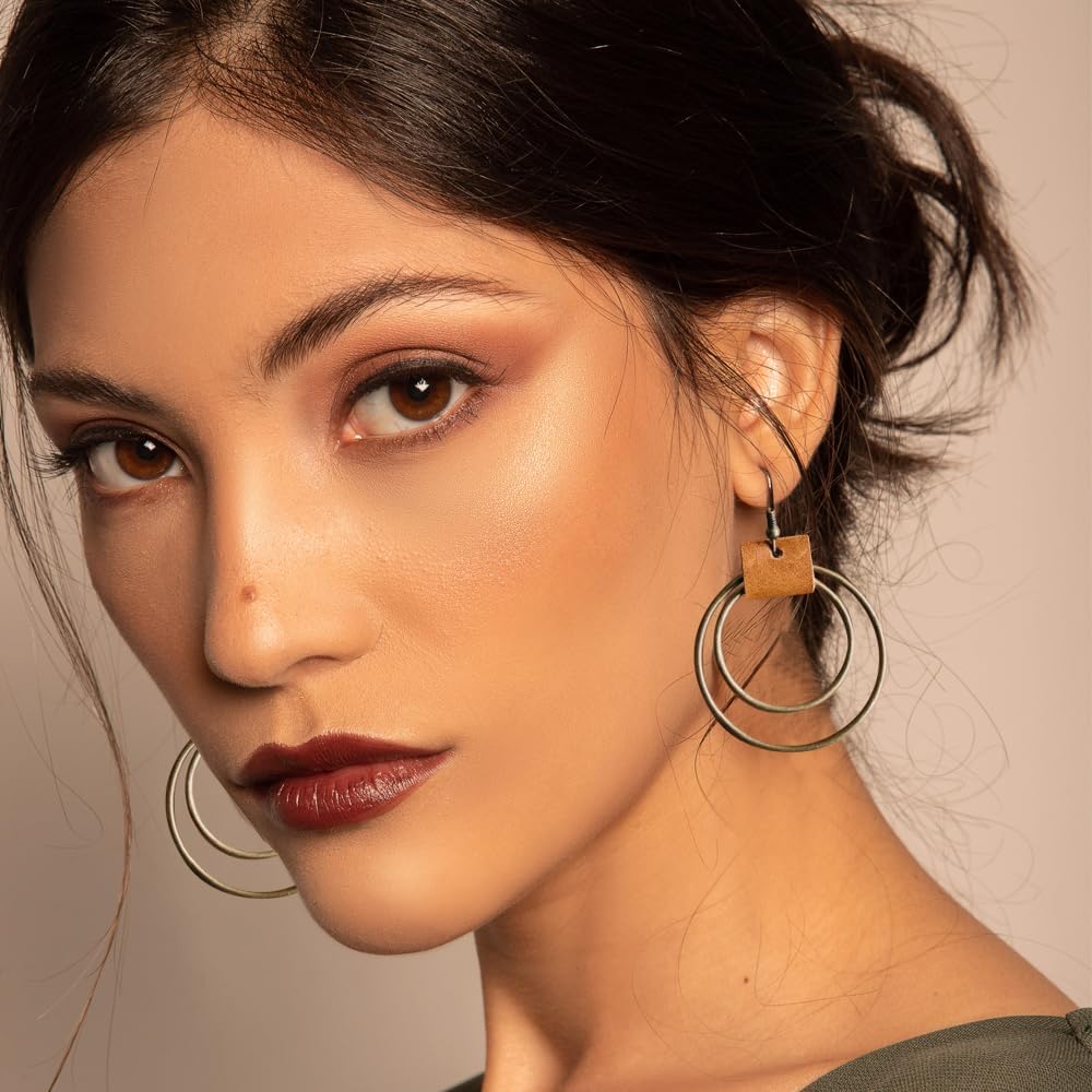 12 Pairs Teardrop Druse Crystal Drop Dangle Earrings for Women Cubic Zirconia Huggie Hoop Earring Jewelry Set Christmas Gifts - Image 5