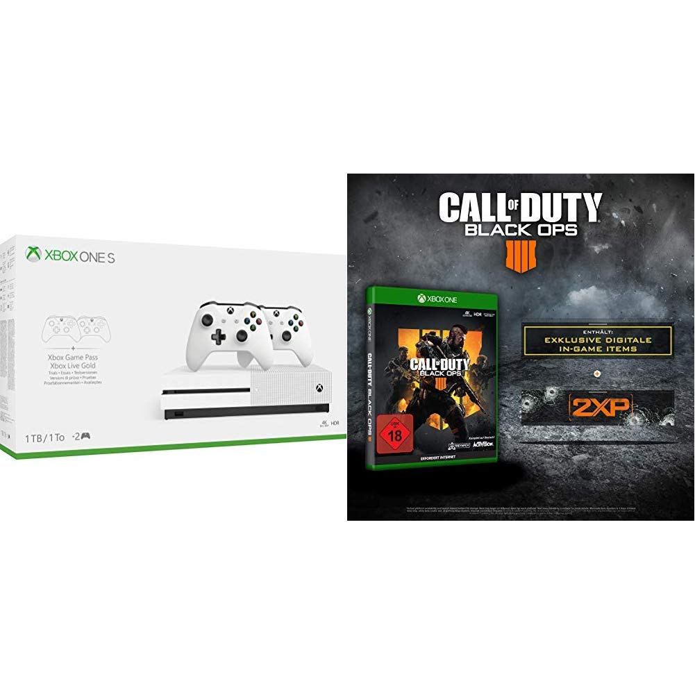 Call Of Duty Black Ops 4 Game Pass Xbox One Xbox One S 1TB Konsole (inkl. 2. Controller + 3 Monate Gamepass + 14