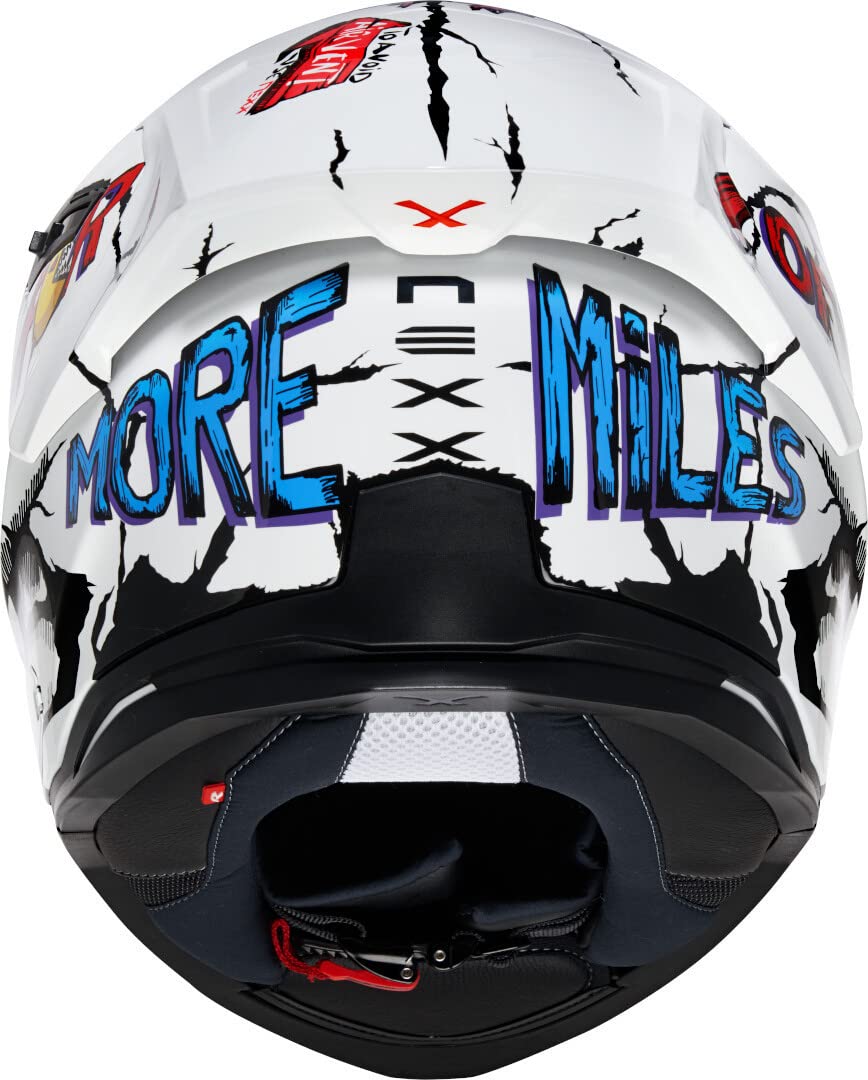 Nexx SX.100R Hungry Miles Helmet (White, M (57/58)) : Amazon.de
