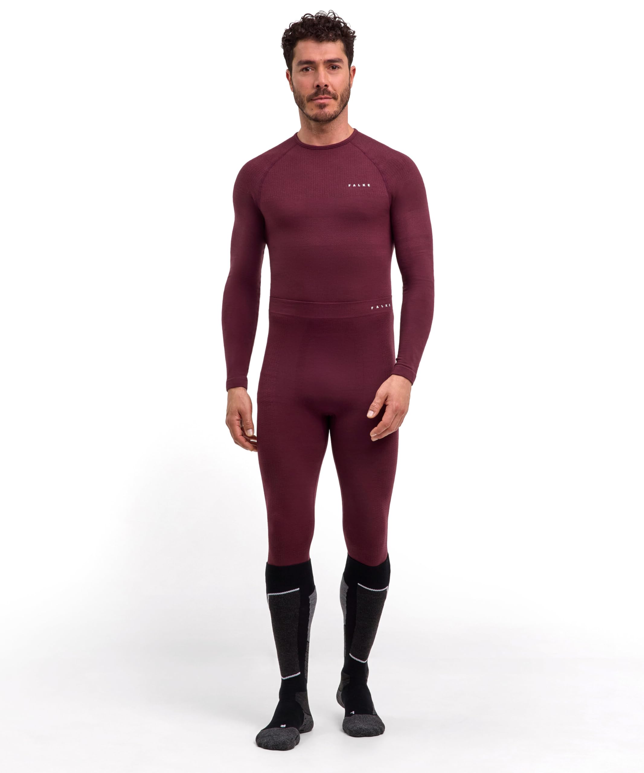 FALKE Herren Wool-Tech Protective 3/4 Funktionsunterhose lang Funktionsunterwäsche