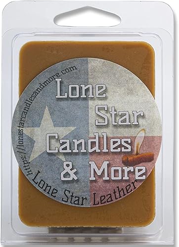 Miniatura 11 de Leather & Lace, Lone Star Candles & More's Premium - Cera vertida a mano, auténtico aroma de cuero genuino mezclado con vainilla cremosa, 6 cubos