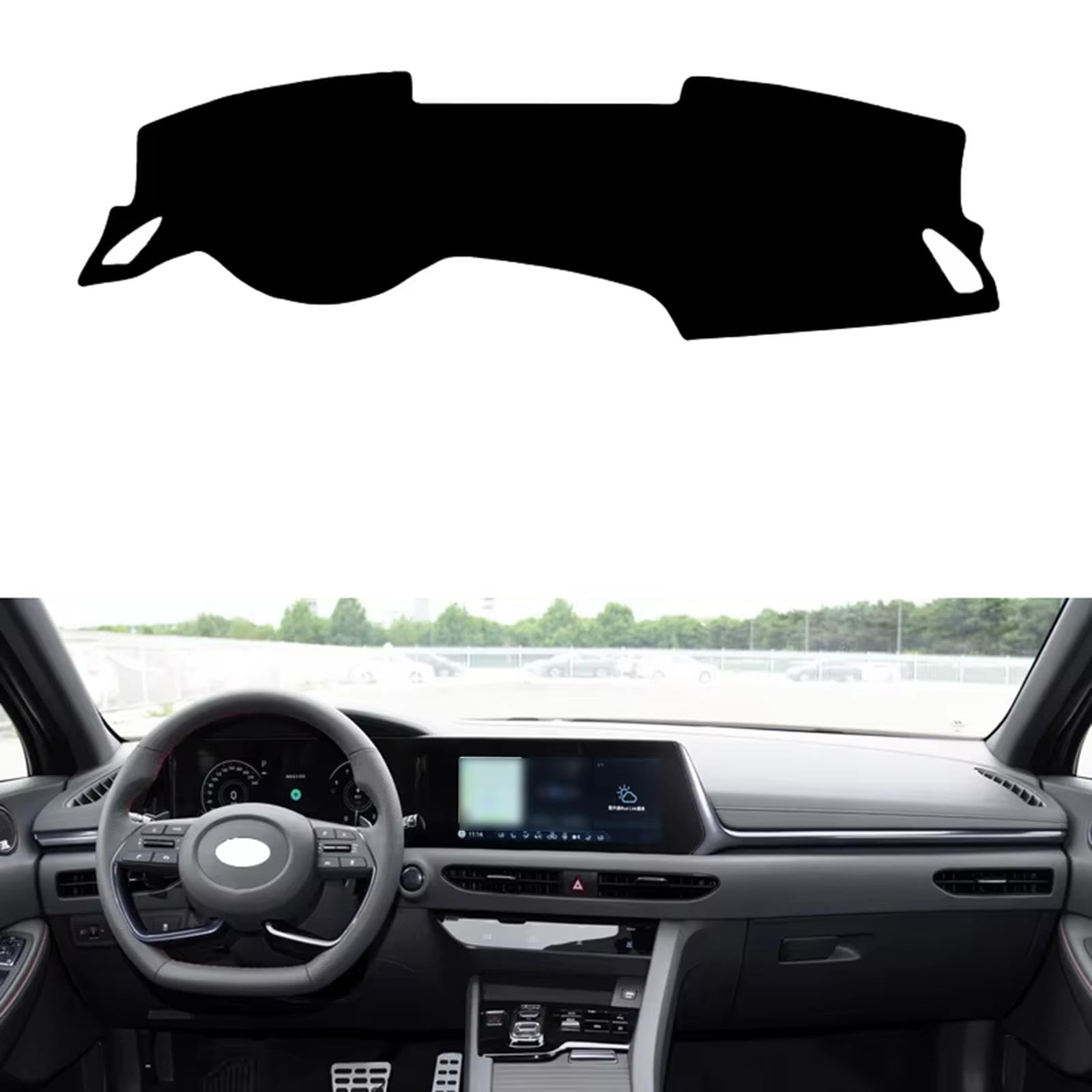 Evita grietas en tu salpicadero: cubierta para Hyundai Sonata VIII DN8 2019-2022 8