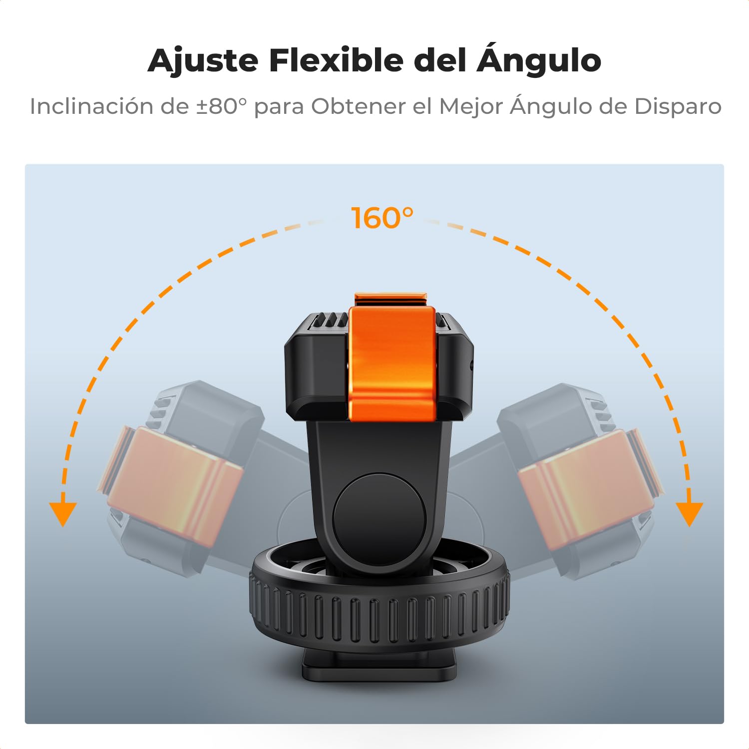 K&F Concept Soporte Adaptador Magnético con Zapata Fría para dji Osmo 360, Action 5 Pro, Adaptador Soporte de Expansión con Zapata Fría, Rosca 1/4" Compatible con dji Osmo 360, Action 5 Pro/4/3