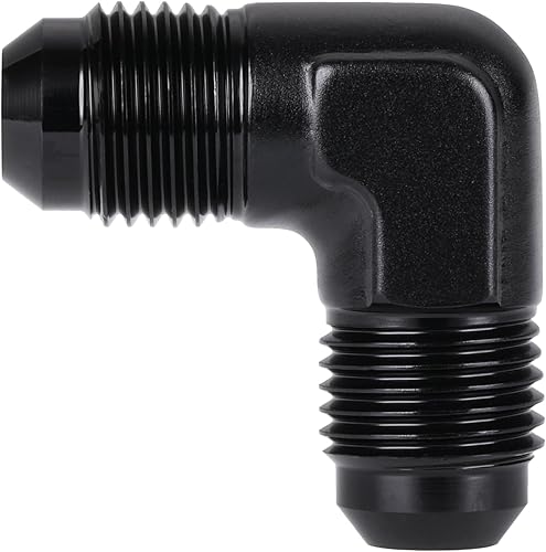 Miniatura 32 de Adaptador de unión reductor de llamarada macho 4AN macho a 3AN de aluminio negro