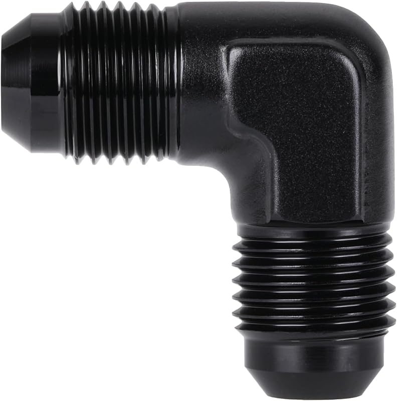 Adaptador união 6AN macho para 6AN macho em 90° Podavelle de alumínio – 1 unidade