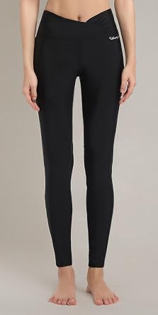 Ubestyle UPF 50+ High Waist Women's Long Swim Pants Swim Leggings Swimming Tights Sun Protective